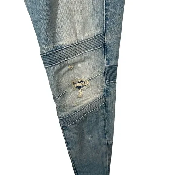 G-Star Raw Motac Deconstructed 3D High Rise Skinny Jean Light Wash Distressed 30 - Picture 7 of 16